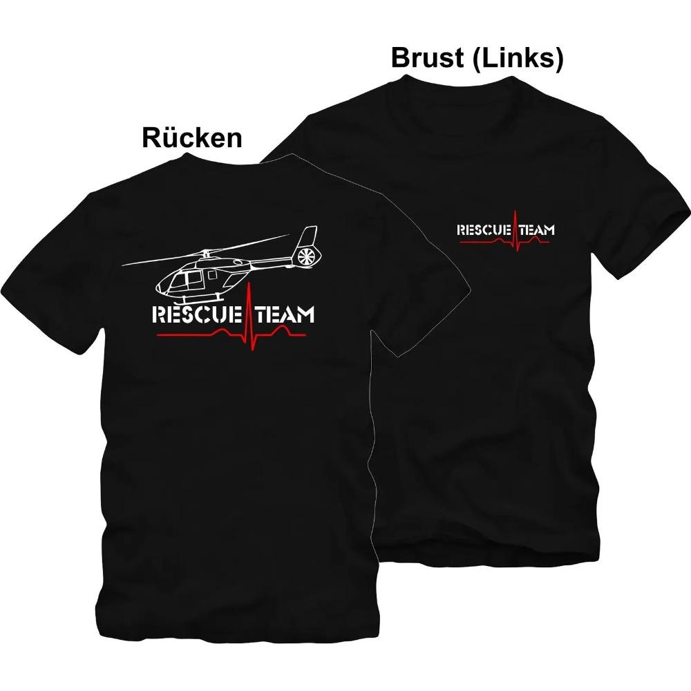 

Летняя мода Мужская хлопковая футболка Воздушная спасательная служба Служба скорой помощи Спасательный самолет Eurocopter Футболка Хип-хоп Футболки Топы Уличная одежда XXXXXL чёрный