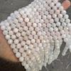 6-10mm Natural Blue & White Moonstone Faceted Strands and Round Beads for DIY Jewelry