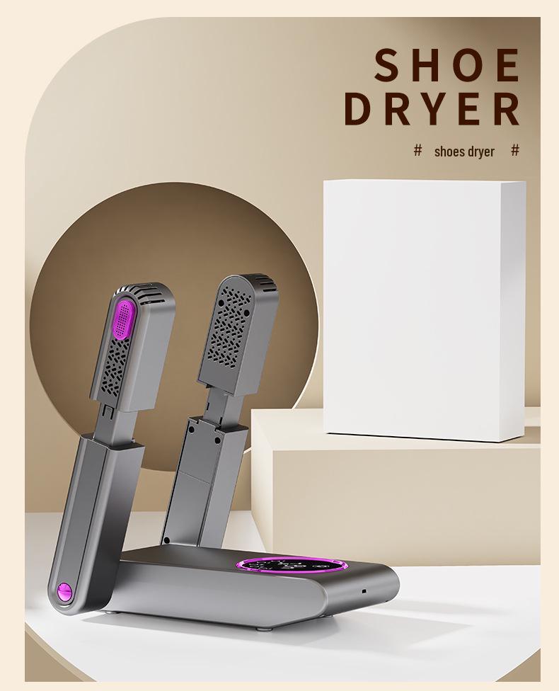 Portable Smart Shoe Dryer & Warmer: Foldable, Easy-to-Store Household Heating Solution.