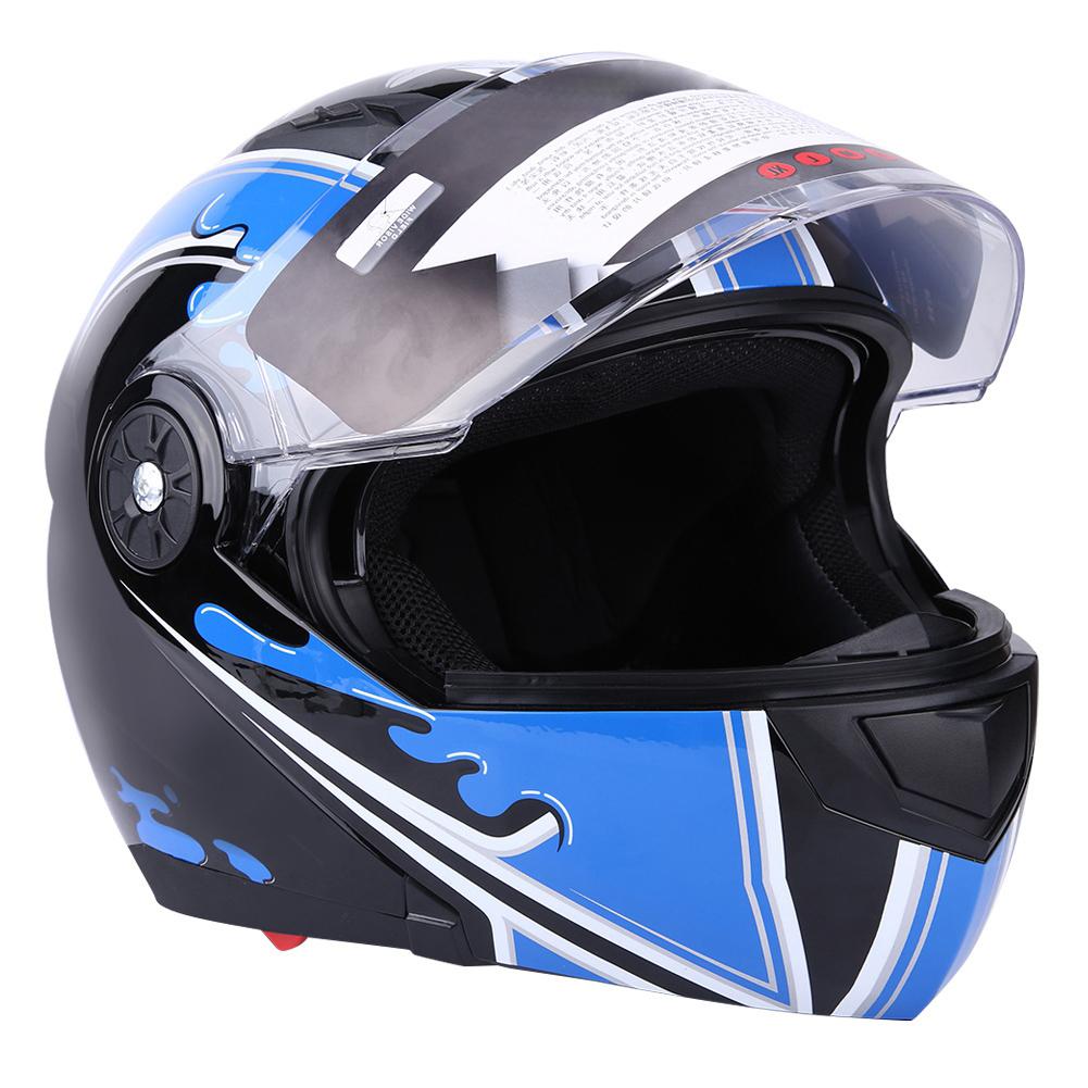

Universal Adult Full Face Motorcycle Bike Safety Helmet Double Lens Anti fog XL