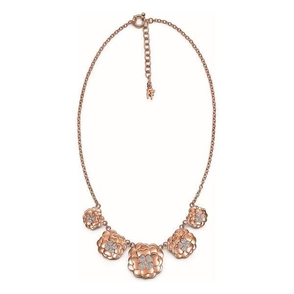 Collier Femme - Folli Follie - 3N14T028RC - 45 Cm - Jaune - Rosé