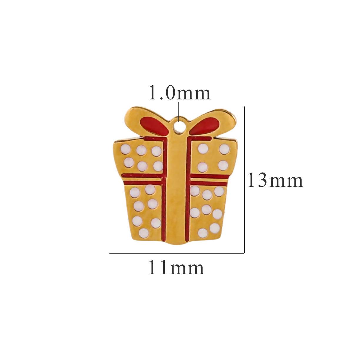 

Yori 5Pcs Arrivals Handmade Jewelry Stainless Steel Christmas Snowman Cute Cartoon Badge Tree Elk Gift DIY Pendant Accessories