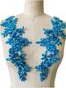 Heavy-duty Sewing Multi-color Bright Rhinestone Floral Lace Applique Dress Accessories Luxurious Decorative Patch Made In China