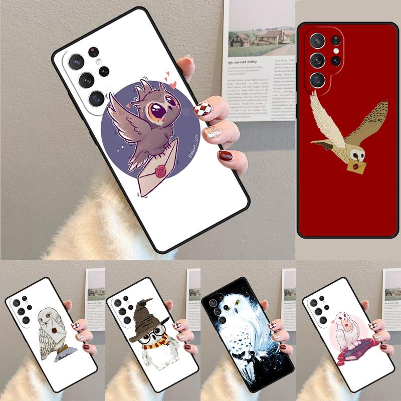 magical owl Silicone Phone Case For Samsung Galaxy note 10 pro S26 S25 S24 S23 S22 S21 Plus S25Ultra Capa Cover