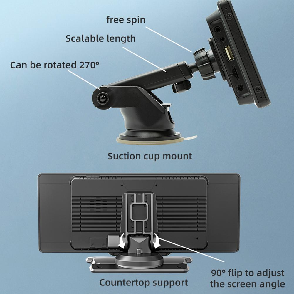 10,26 Zoll Multimedia-Player HD Touchscreen Drahtlose Carplay Android Auto Bluetooth-kompatibel IPS Display USB SD FM Sender