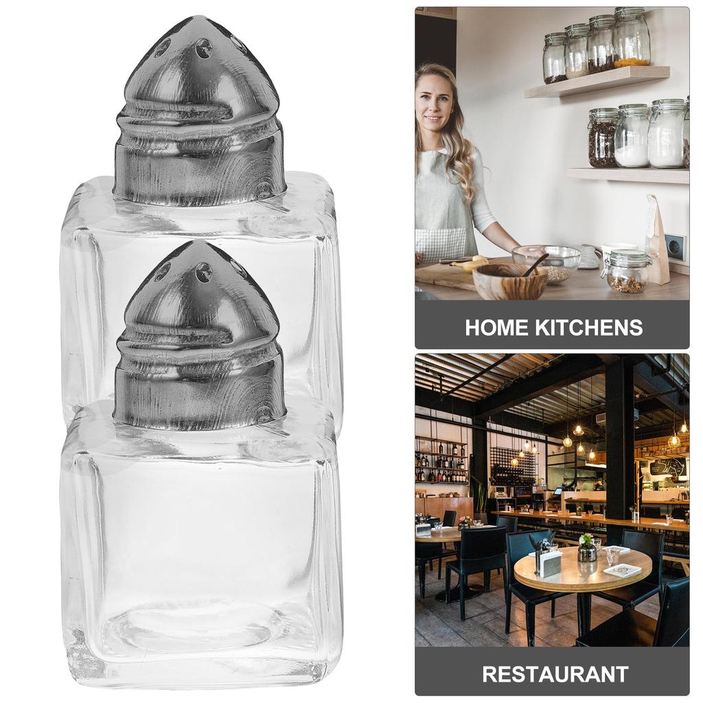 10 Pcs Coffee Grinder Mini Spice Jar BBQ Bottle Condiment Holder Pepper Shaker Flasks Salt Transparent Seasoning Travel