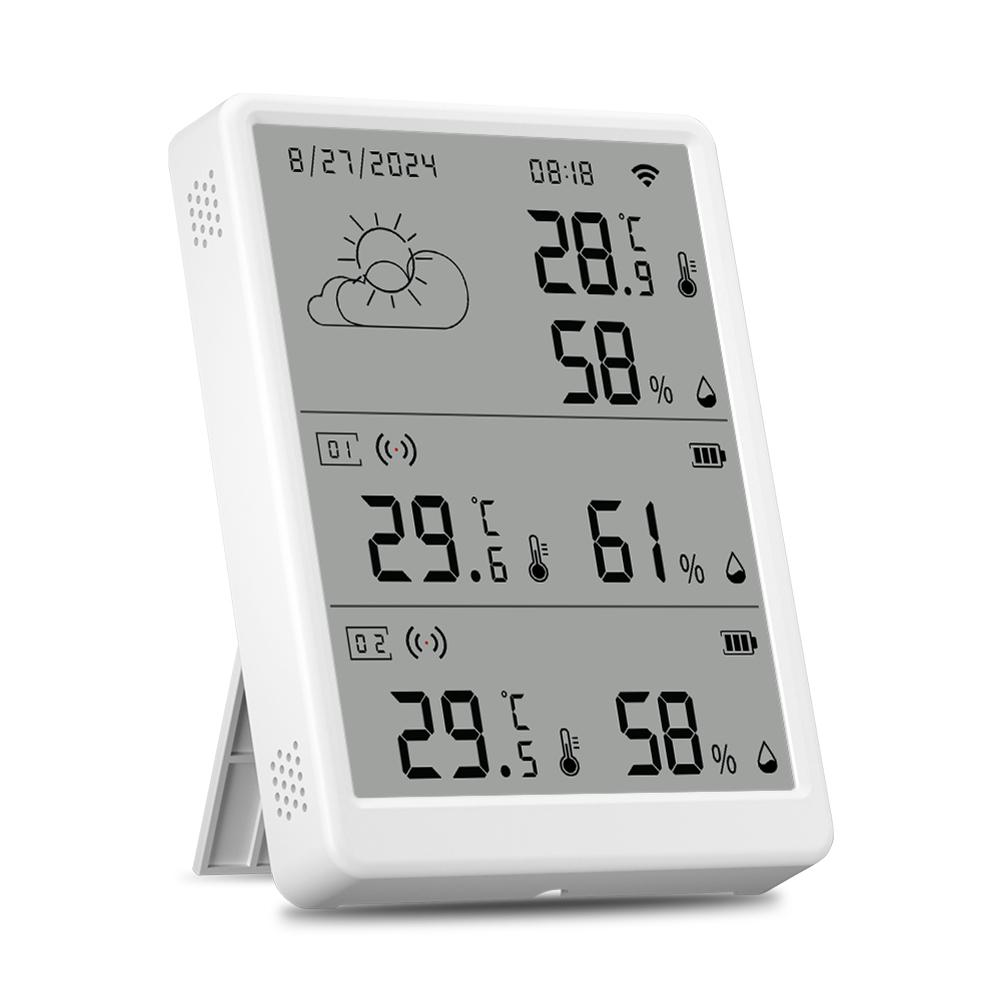 Stacja pogodowa WiFi Cyfrowy termometr pokojowy Higrometr wewnętrzny i zewnętrzny Cyfrowy higrometr termometr do użytku wewnętrznego i zewnętrznego