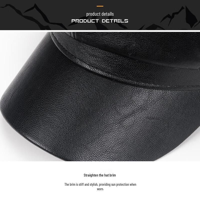 ZHENYUEQI Women's Vintage PU Leather Beret