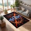 Juventus FC Printed Flannel Area Rug Non Slip Soft Polyester Floor Carpet Indoor Decor Mat for Bedroom Living Room Sofa
