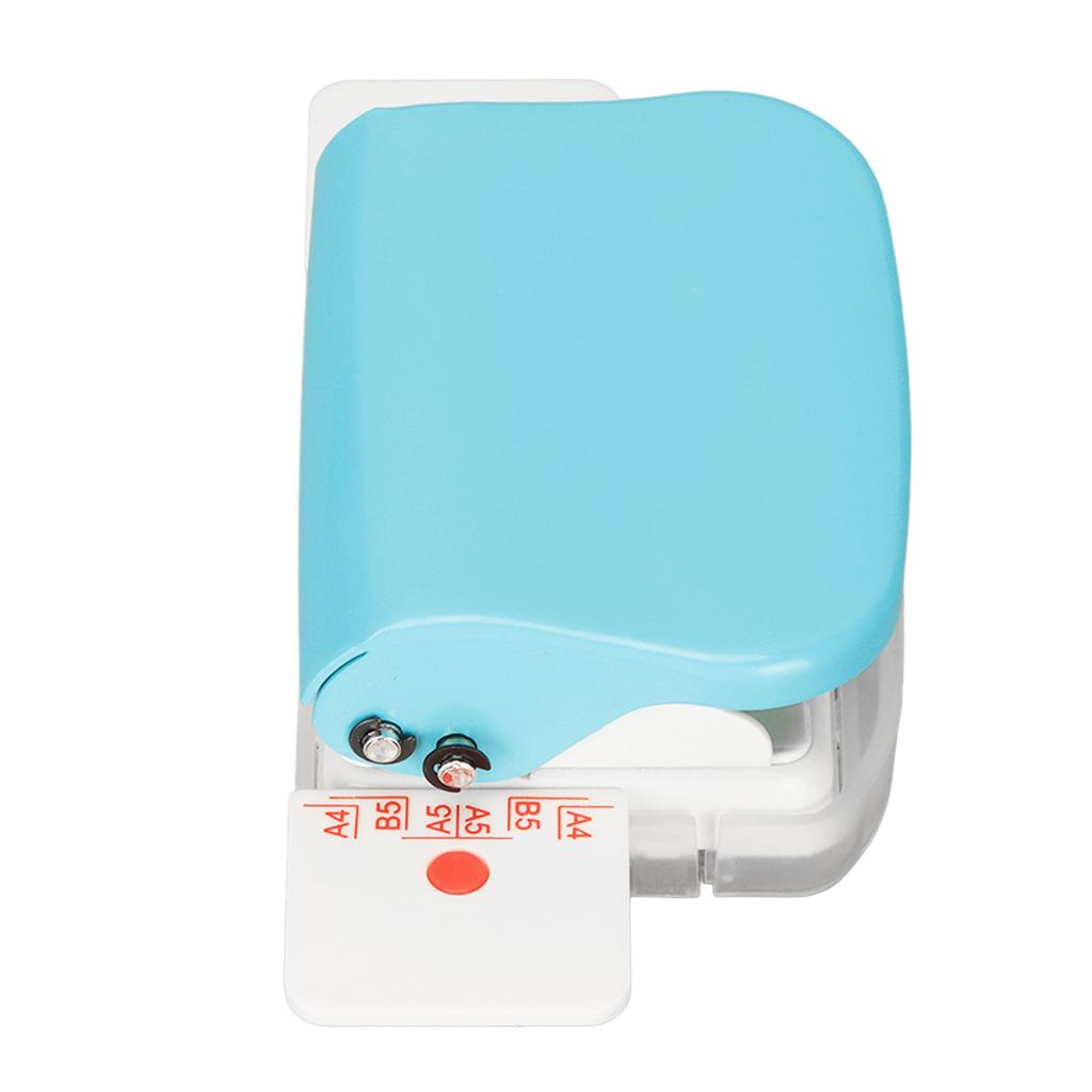 Manual Binding Machines Multipurpose 6 Holes Cinch Book Binding Machine for Home Office Light Blue