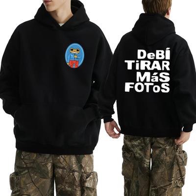 Bad Bunny Debi Tirar Mas Fotos 2025 New Album Hoodie Unisex Harajuku Fashion Sweatshirt Men Women Fleece Long Sleeve Pullovers