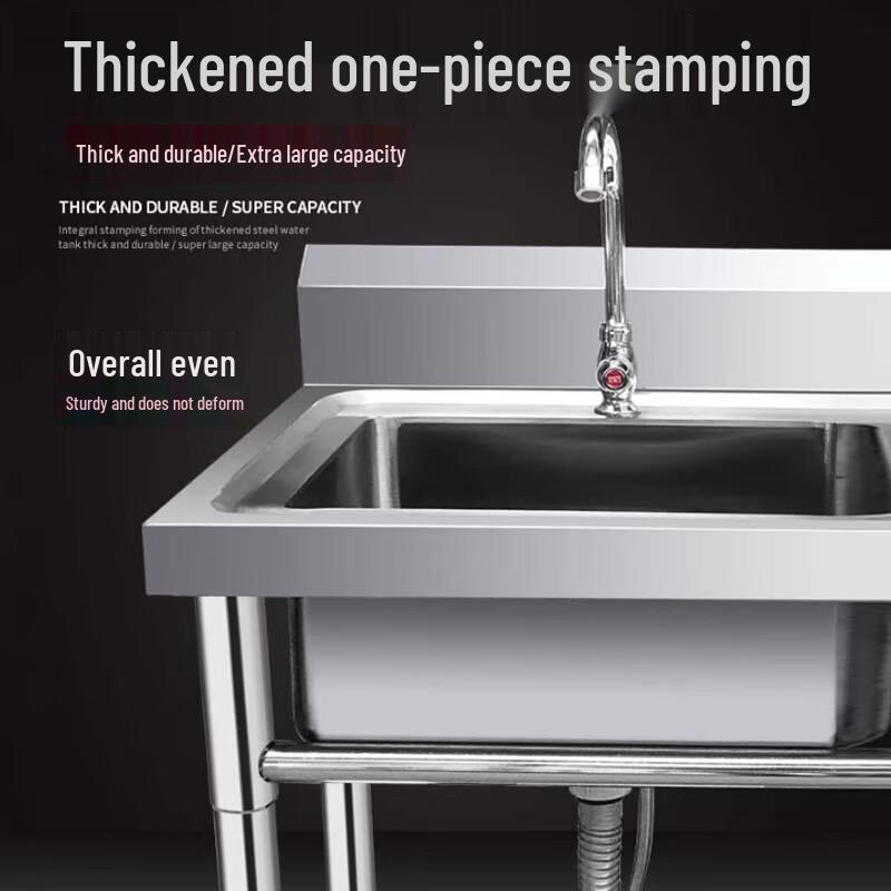 Beifu Stainless Steel Single Sink with Left Workbench