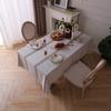 Waterproof Cotton Tablecloth With Tassel Trim Modern Minimalist Rectangle Dining Table Cover Home Cafe Market