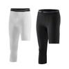 Men's Quick-Dry Compression Basketball Tights, Single-Leg, Seven-Point, Base Layer, Fitness Training Pants