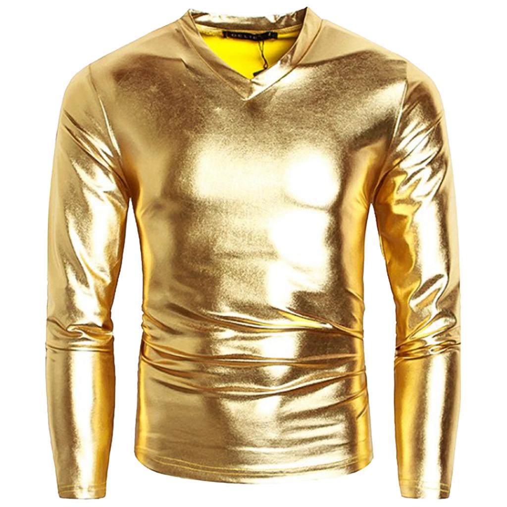 Buy Men Glossy Metallic Shiny Faux 