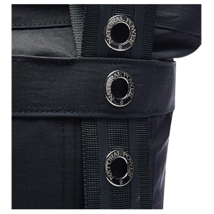 New Anta Irving Series Nylon Tote Bag Shopping Bag Handbag Shoulder Bag Unisex Black 192511143-1