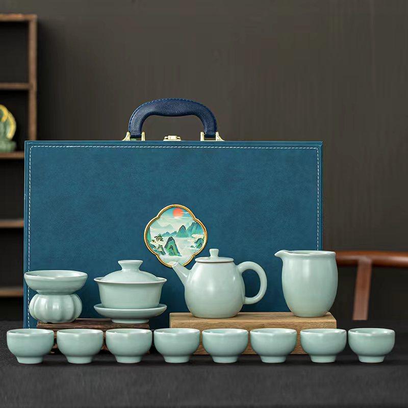 

Ручная печь открытая чайник чашка искусство полный набор высококлассный чайный сервиз для кунг-фу дом гостиная офис керамические подарки