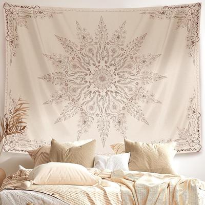 Damanse Floral Tapestry Wall Hanging Cute,Boho Wall Tapestry for Bedroom Aesthetic,Mandala Living Room Decor for Teen Girls