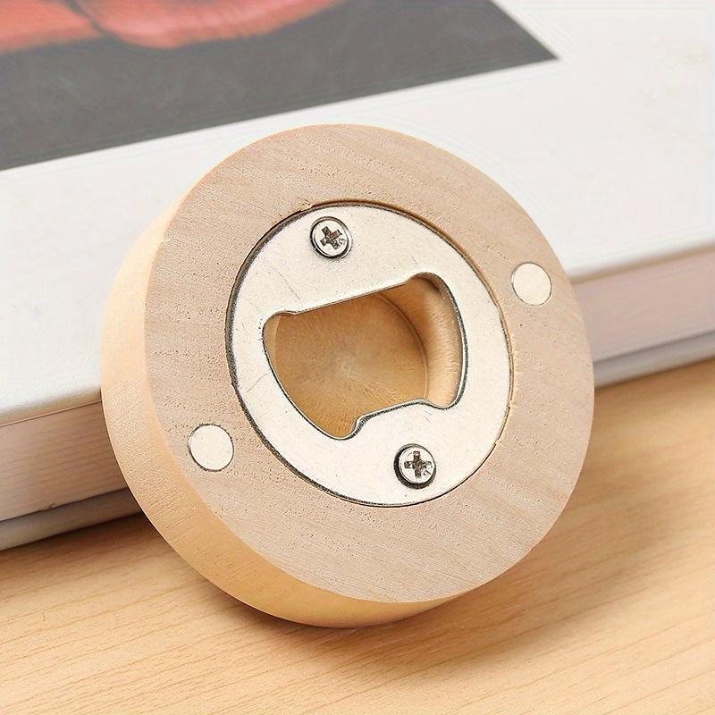 2pcs Personalized Wedding Favor Engraved Wooden Wedding Fridge Magnet Beer Bottle Opener Wedding Guest Souvenir Gift