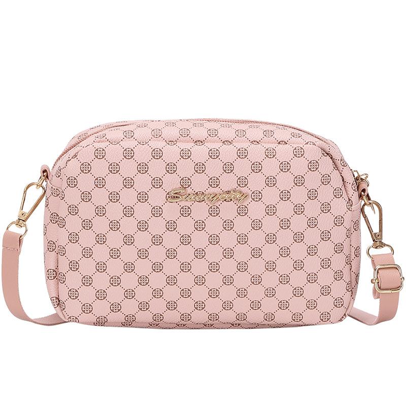 Flower Material Small Square Bag Bag Women's Chain Messenger Bag