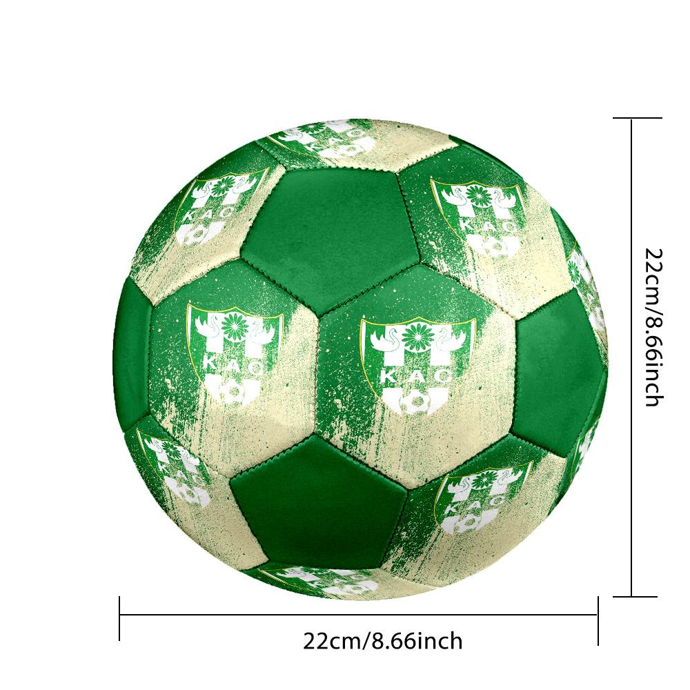 Kenitra Athletic Club Kac Indoor Soccer Ball Colorful All Ages Size 5 Machine Stitched PVC Competition Ready Durable High-Bounce