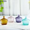Stained Glass Candy Jar European Retro Storage Jar with Lid Storage Jar Household Storage Box Home Decoration Accessories