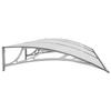 VidaXL Door Awning, Solar Canopy with Support, Rain Protection Shelter, Awning Shelter Entrance Door Patio, 300x100 153572