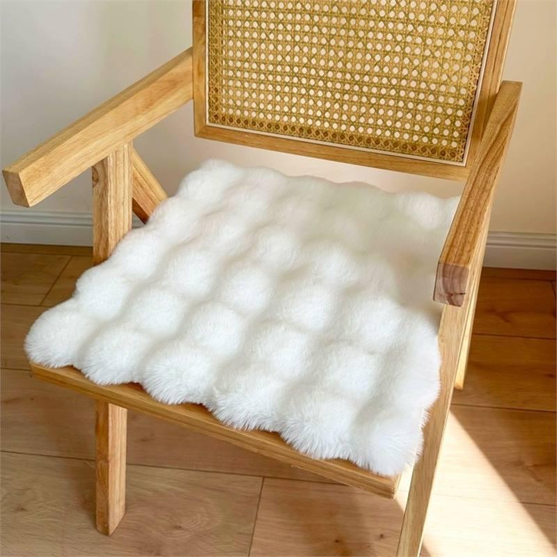 Winter Thickened Plush Seat & Chair Cushion for Office, Student, Dining, and Stool Seats