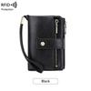 New RFID anti-theft women's wallet multi-function short wallet retro large-capacity change bag
