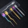High Quality Multi-functional Sauce Spoon Portable 2in1 Design Food Tweezers Stainless Steel Picnic Utensil Kitchen Utensil