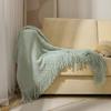 Throw Blanket for Couch Soft Living Room Home Decor Knitted Twin Size Blanket, Outdoor Lightweight Breathable Summer Warm Woven