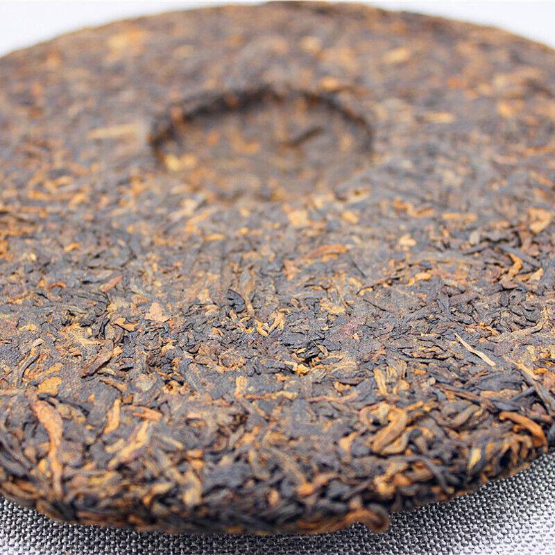 400 g ceai de prăjitură cu muguri de aur învechit Yunnan Hongxingxiang frunze de ceai copt puerh vechi