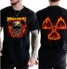 Spring and Summer New Mens and Womens Skull Pattern Printed Cotton Tshirt Fashionable Casual Short Sleeved Round Neck Tshirt