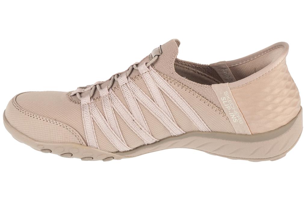 Skechers Slip-ins: Breathe Easy - Roll With Me, Womens Beige Sneakers