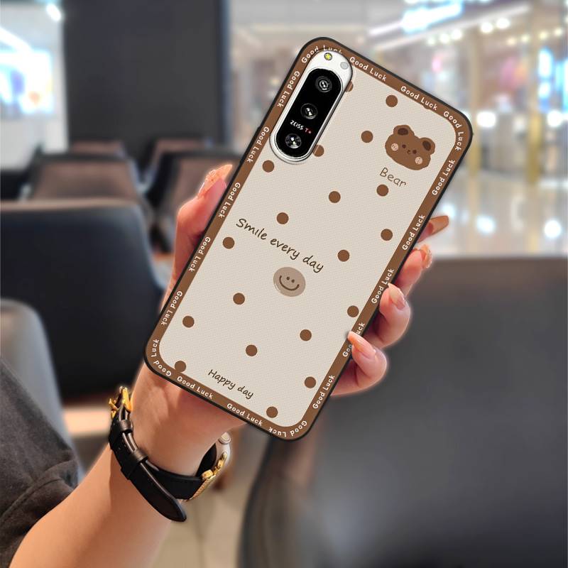 Silicone Cute Phone Case For Sony Xperia5 IV Full Wrap Protective Anti-knock Graffiti Back Cover Anti-dust Shockproof