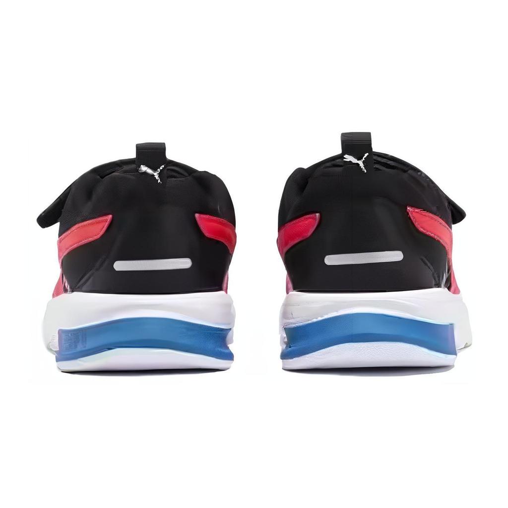 Puma Electron Evolve Run Comfortable Versatile Durable Breathable Low-Top Casual Shoes Kids Casual Shoes Black Red 389689-04