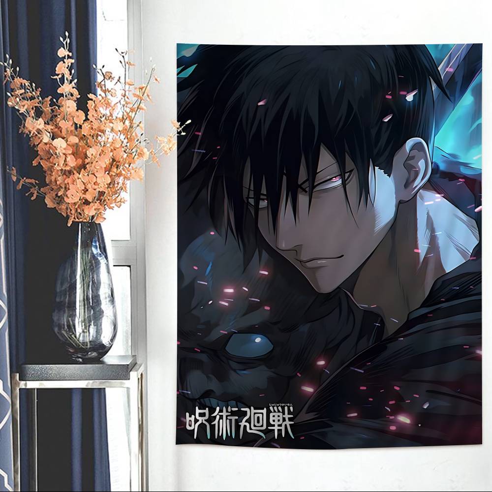 Jujutsu Kaisen Fushiguro Anime Printed Large Wall Tapestry Art Science Fiction Room Home Decor Decor Blanket