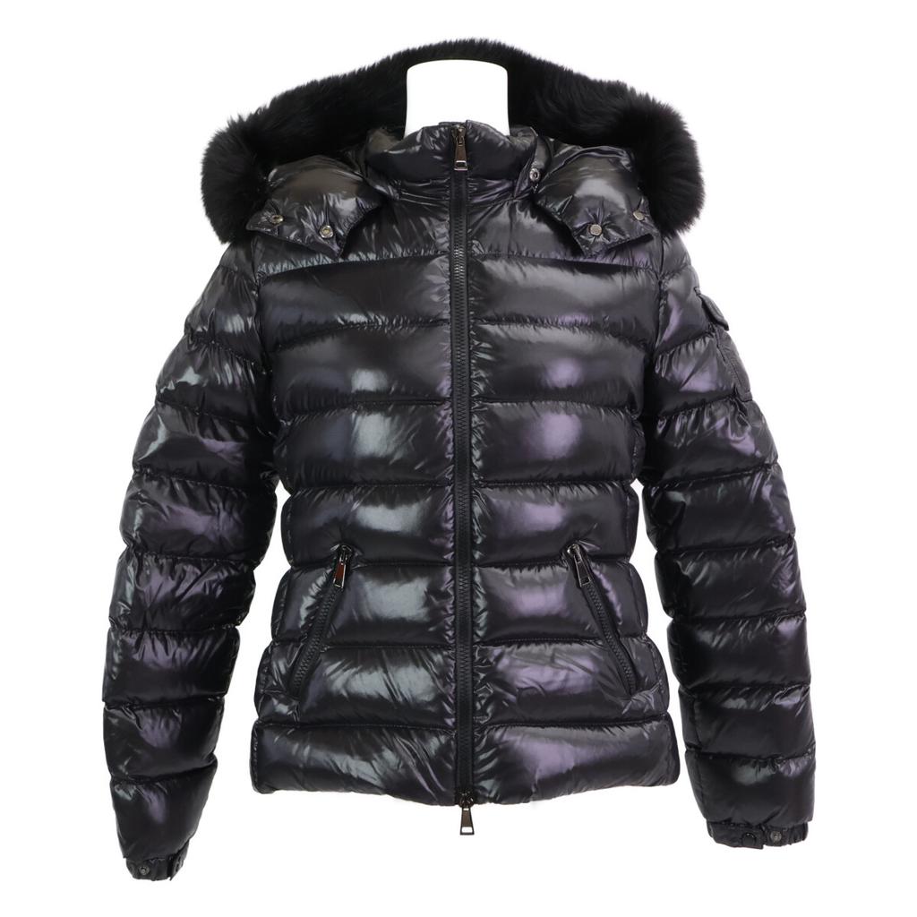 Moncler BADYFUR Shiny Nylon Short Down Jacket Jacket 0 blackUsed
