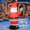 7.87FT Christmas Inflatable Toys with LED Light Santa Claus Wave Hand Supplies Home Ornament Festive Gift Xmas Yard Decoration