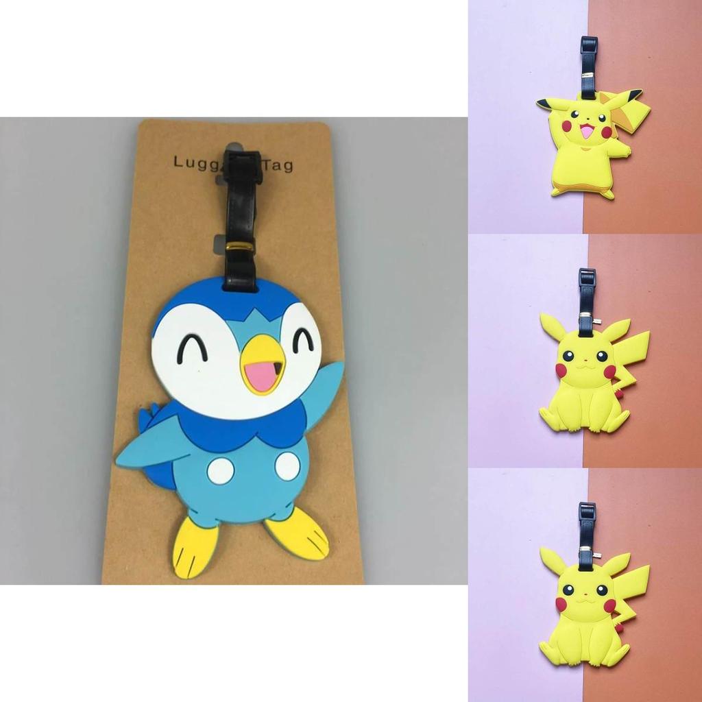Pokemon Pikachu Charmander Squirtle Travel Luggage Tag Gengar Charmander Squirtle Silicone Travel Id Tag For Cruises