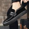 Herren Slipper Mode Wildleder Freizeitschuhe Komfort Slip-On Laufschuhe für Herren Business Büroschuhe Rutschfest Weich Fahrschuh