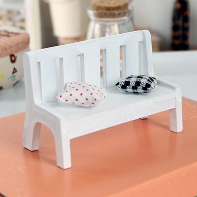 Lavičky v parku Židle Miniatura Zahrada Řemesla Bonsai Terárium Panenka Krajina Ornament Domácí dekorace