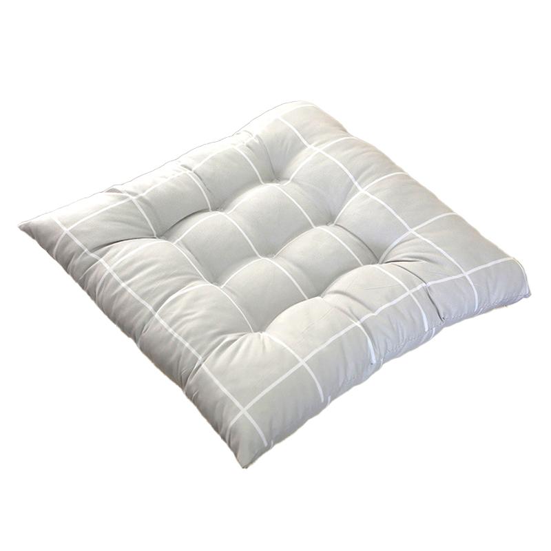 1Pc Student Fart Pad Winter Window Seat Cushion Warm Cotton Pad Thicken Cushion Office Supplies 40x40CM With Strap