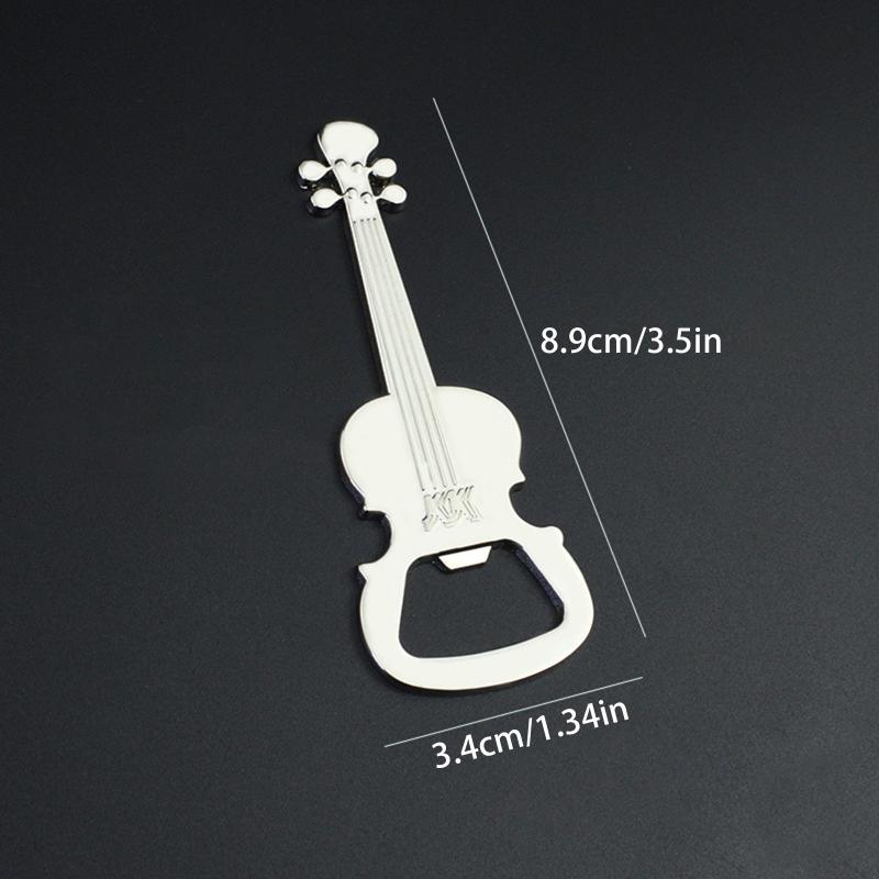 

PV 1pc new Creative Guitar Beer Bottle Opener Musical Instrument Style Activity Small Prize Gift Metal Bottle Opener
