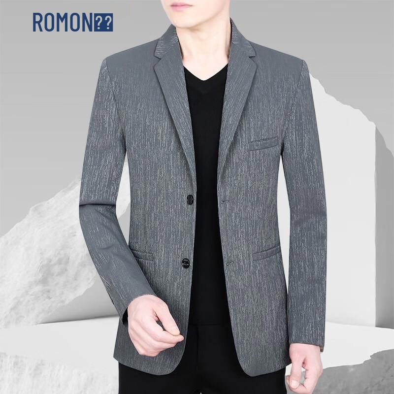 ROMON 2026 Men's Slim-Fit Spring/Autumn Thin Blazer