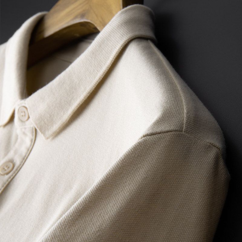 Large Factory OEM Goods Export First-Line Label Cutting Polo Shirt Men's Summer T-shirt Lapel Big Sale Leak-Picking Export Export Order