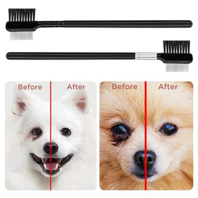 Pet Brush Improve Circulation Grooming Comb Massage Brushes for Eyebrow Dogs Cats Removing Crust and Mucus