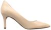Rockport Total Motion 75mm Pointy Toe Heel Plain Pumps, Women's RPI-CI0452M, Neutral Beige Leather, Size 24.0cm, Medium