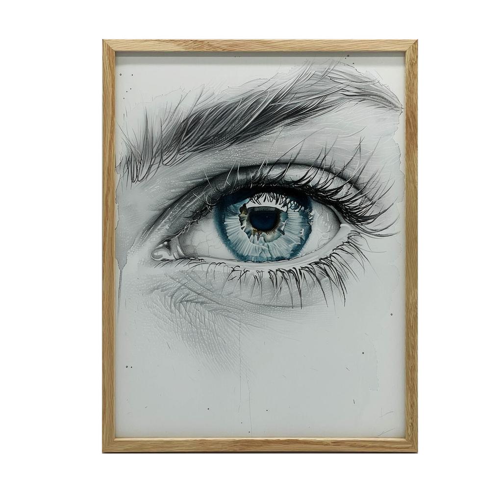 Captivating Look Captivating Look, 50X70 Cm, Gold Aluminum Frame, 230 Gsm Matte Paper