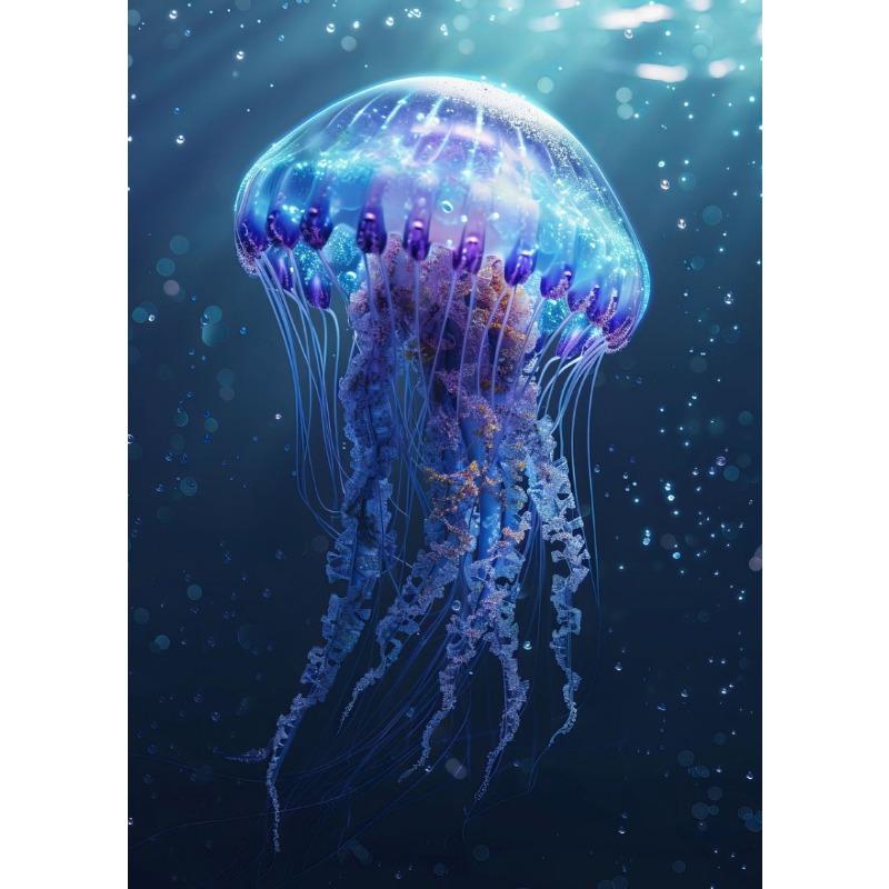 

Абстрактный Цвет Флуоресцентное Морское Существо Медуза Постеры Принты Холст Живопись Настенное Искусство Картина Гостиная Домашний Декор 21cm×30cm NoFrame